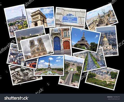 Postcard Collage Paris France Collage Includes Stock Photo (Edit Now ...