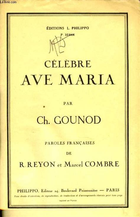 AVE MARIA by GOUNOD CHARLES: Sheet Music | Le-Livre