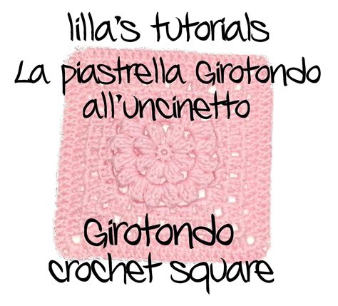 lo spazio di lilla: Piastrellina Girotondo per copertina da neonato,tutorial / Girotondo crochet ...