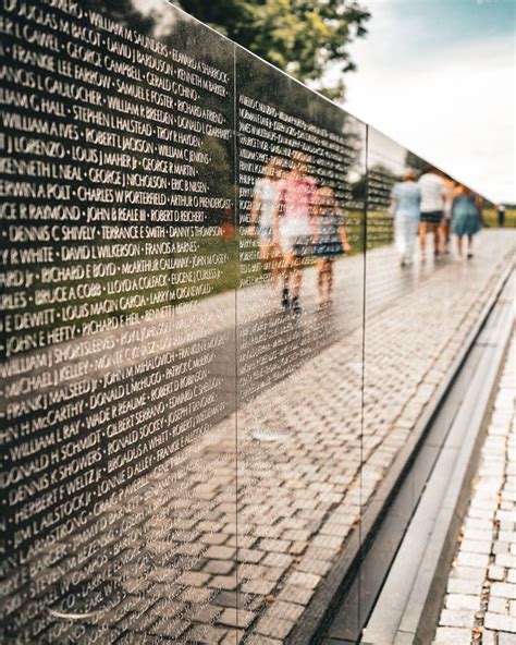 Closeup of the Names of the Vietnam War Veterans Editorial Photography ...