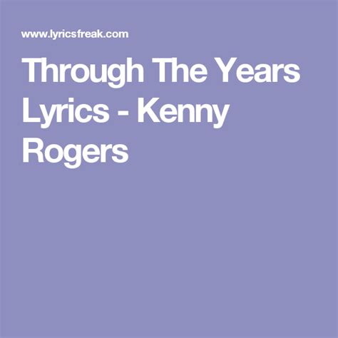 Utube-com kenny rogers through the years - fishingluda