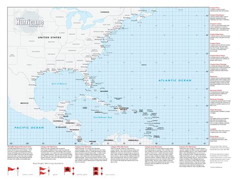 USA Atlantic Hurricane Tracking Wall Map | Maps.com.com