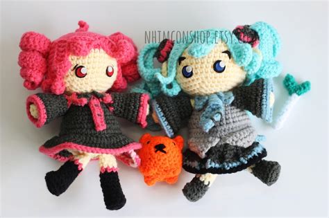 Teto Kasane vocaloid Chibi Plushie Amigurumi Stuffed Toy Doll | Etsy