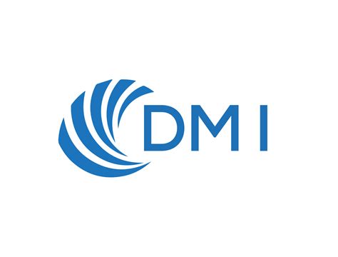 dmi letra logo diseño en blanco antecedentes. dmi creativo circulo letra logo concepto. dmi ...