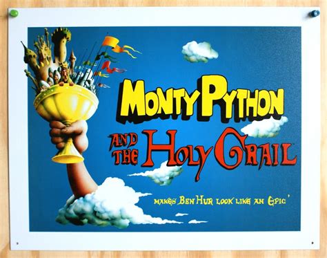 Monty Python and the Holy Grail Tin Sign Movie Poster Classic Comedy ...