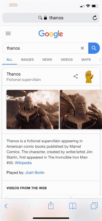 Not even Google can survive Thanos' snap in this Avengers easter egg