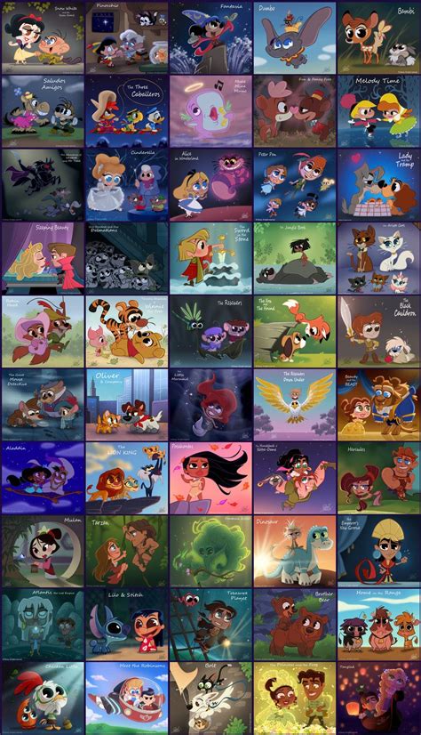 Walt Disney Animation Studios: Counting Up to 50th by Rock-on-USA on DeviantArt