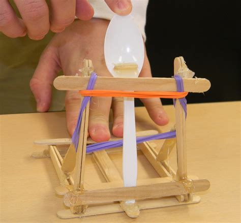 Simple Homemade Popsicle Stick Catapult for Kids | Science Project Ideas