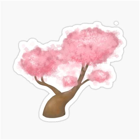 "Cherry blossom tree" Sticker for Sale by Hagerstrom | Redbubble