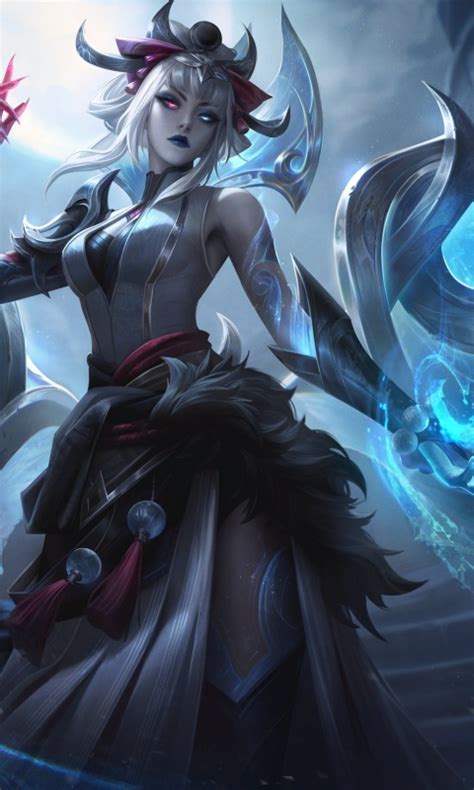 Snow Moon Morgana Wallpaper 4K, League of Legends