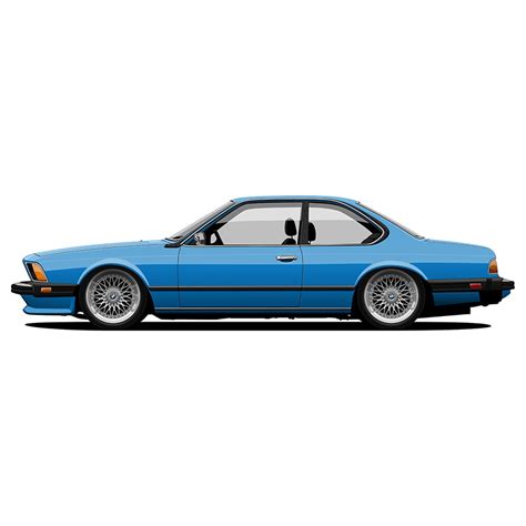 BMW 635CSi E24 vector art :: Behance