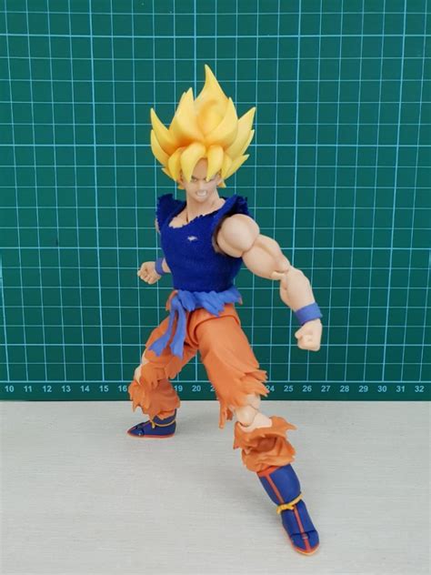 Custom Ultra Instinct Goku Dragonball SH Figuarts, Toys & Games, Bricks & Figurines on Carousell