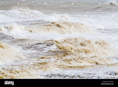 Storm Waves on North Sea Stock Photo - Alamy