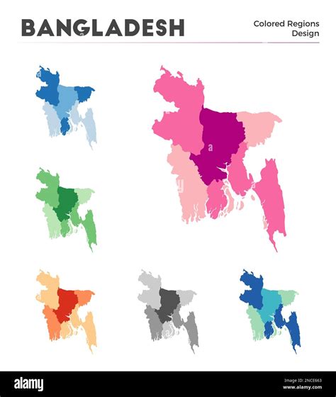 Bangladesh map collection. Borders of Bangladesh for your infographic ...