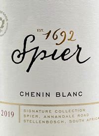 Spier Chenin Blanc Signature Collection 2019 - Tasting Note - Gismondi On Wine