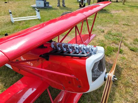 Fokker D.VII Hangar 9 Upgraded Direct Fit Dummy Engine (87" 30-60cc Mo ...