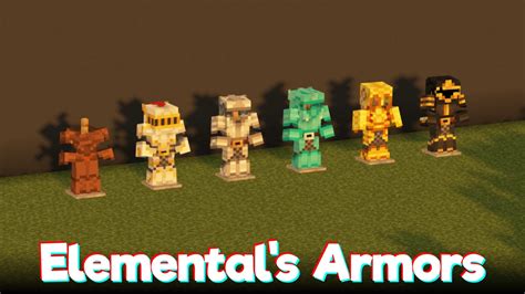 Elemental's Armor Pack Texture Pack for Minecraft [1.17.1]