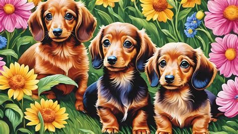 Dachshund Puppy Animal Illustration Free Stock Photo - Public Domain Pictures