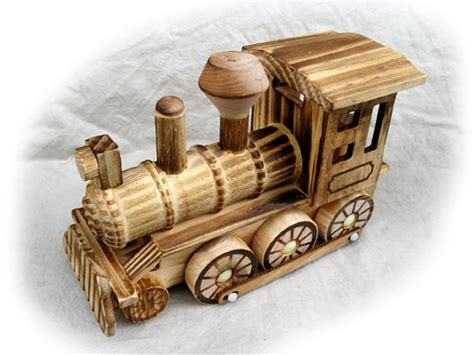 Wooden Toy Train Locomotive wooden model steam train Hand | Etsy