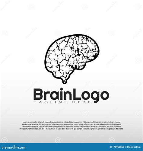 Human Brain Logo with Art Design Concept -vector Stock Vector ...