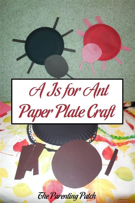 A Is for Ant Paper Plate Craft