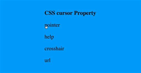 CSS cursor Property - Lena Design