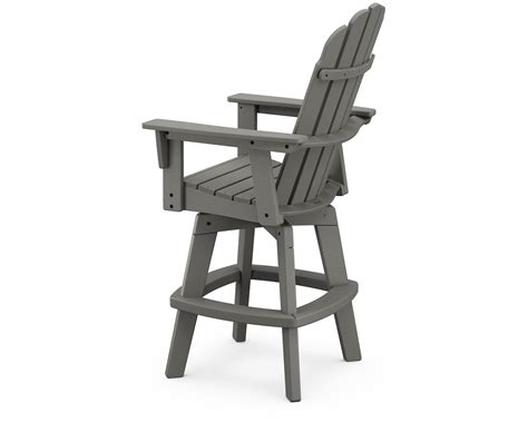 POLYWOOD® Vineyard Curveback Adirondack Swivel Bar Chair - ADDSV602 | POLYWOOD® Official Store