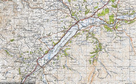 Historic Ordnance Survey Map of Bala Lake Railway, 1947