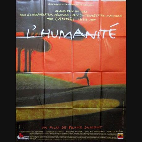 Affiche de cinéma du film L'Humanité de 1999 dimension 115 x 158 cm