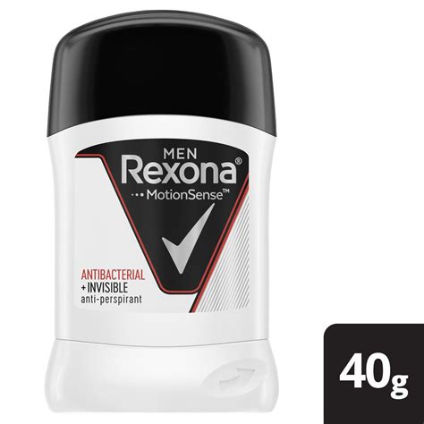 Buy Rexona Men Stick Antibacterial & Invisible 40 g Online in UAE | Talabat UAE