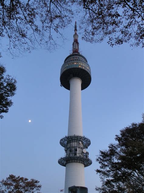 Free Images : landmark, water tower, steeple, seoul, republic of korea, control tower, namsan ...