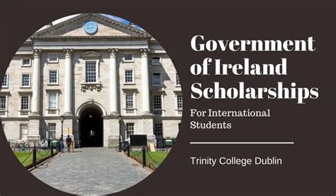 Government of Ireland Scholarships for Non-EEA Students at Trinity College Dublin