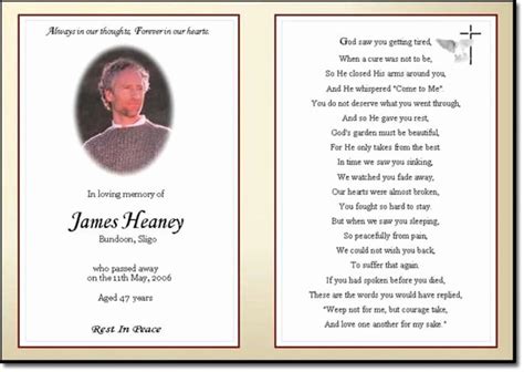 Free Memorial Cards Template Inspirational Best 25 Funeral Prayers Ideas On Pinterest | Business ...