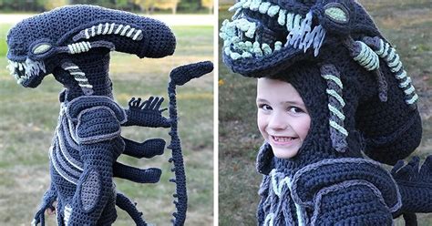 Woman Crochets Halloween Costumes For Her Kids, And They're Epic