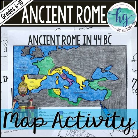 Ancient Rome to 44 BCE Map Activity (Print and Digital) - By History Gal