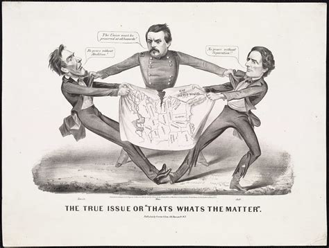 Torn in Two political cartoon | In this 1864 cartoon, Lincol… | Flickr