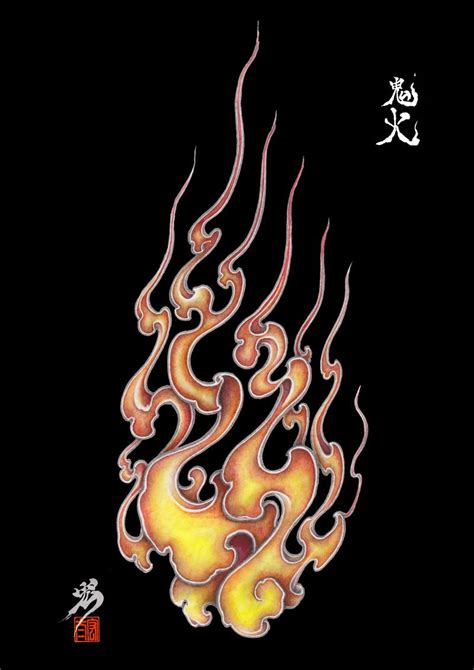 Fire pattern of Japan on Behance Smoke Drawing, Fire Drawing, Smoke Tattoo, Fire Tattoo ...