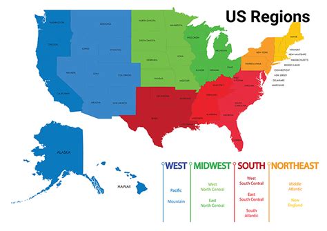 Regions Of The Us Map
