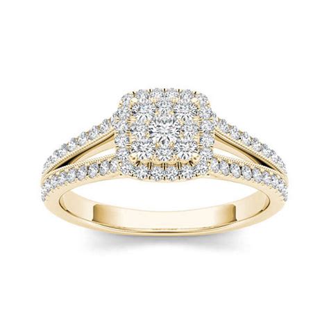 1/2 CT. T.W. Diamond 10K Yellow Gold Engagement Ring - JCPenney