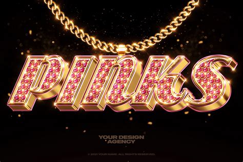 [PSD] Bling Bling Text and Logo Mockup :: Behance