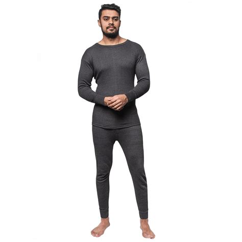 Mens Thermal Long Johns Bottom Top Full Set Underwear Baselayer Trouser ...