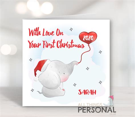 On Your First Christmas Card - All Things Personal