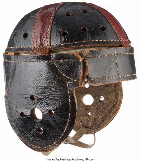 Circa 1930-40's Hutch Leather Football Helmet. ... Football | Lot ...