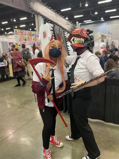 [Self] As Power From Chainsaw Man with an awesome Denji cosplayer ...