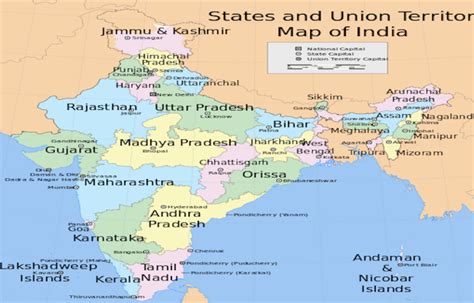 State Capitals Of India - WorldAtlas