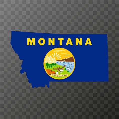 Montana state flag. Vector illustration. 13430980 Vector Art at Vecteezy