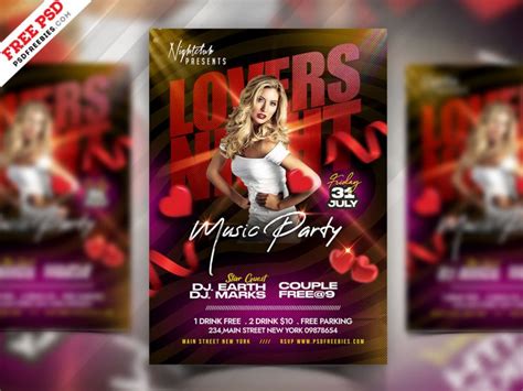 Luxury Party Event Flyer PSD Template | PSDFreebies.com