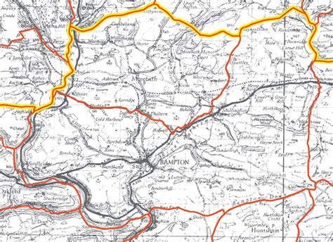 GENUKI: Bampton Parish Boundaries, Devon