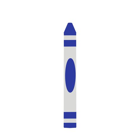 Blue Crayon Clipart 9858267 PNG