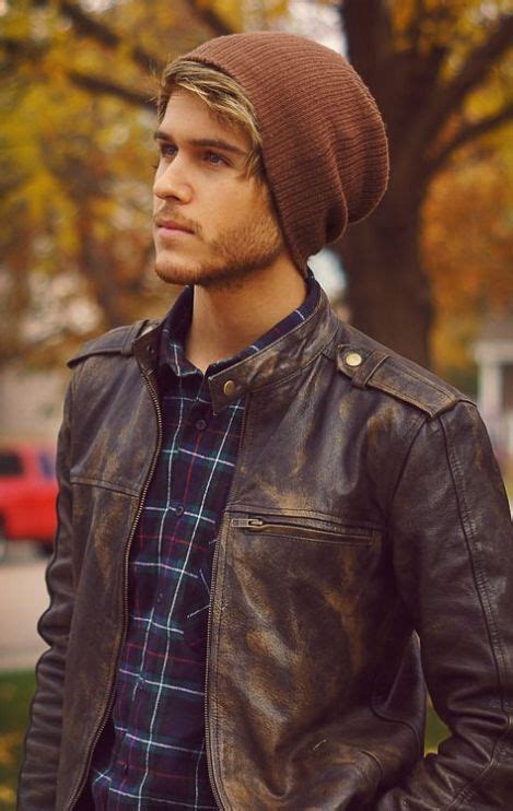 Guys, Here's How To Wear A Leather Jacket - Society19 | Guys in beanies, Mens outfits, Mens fashion